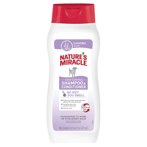 Шампунь-кондиціонер 8in1 Natures Miracle для собак з ароматом лаванди 473 мл (680536USA/680563)