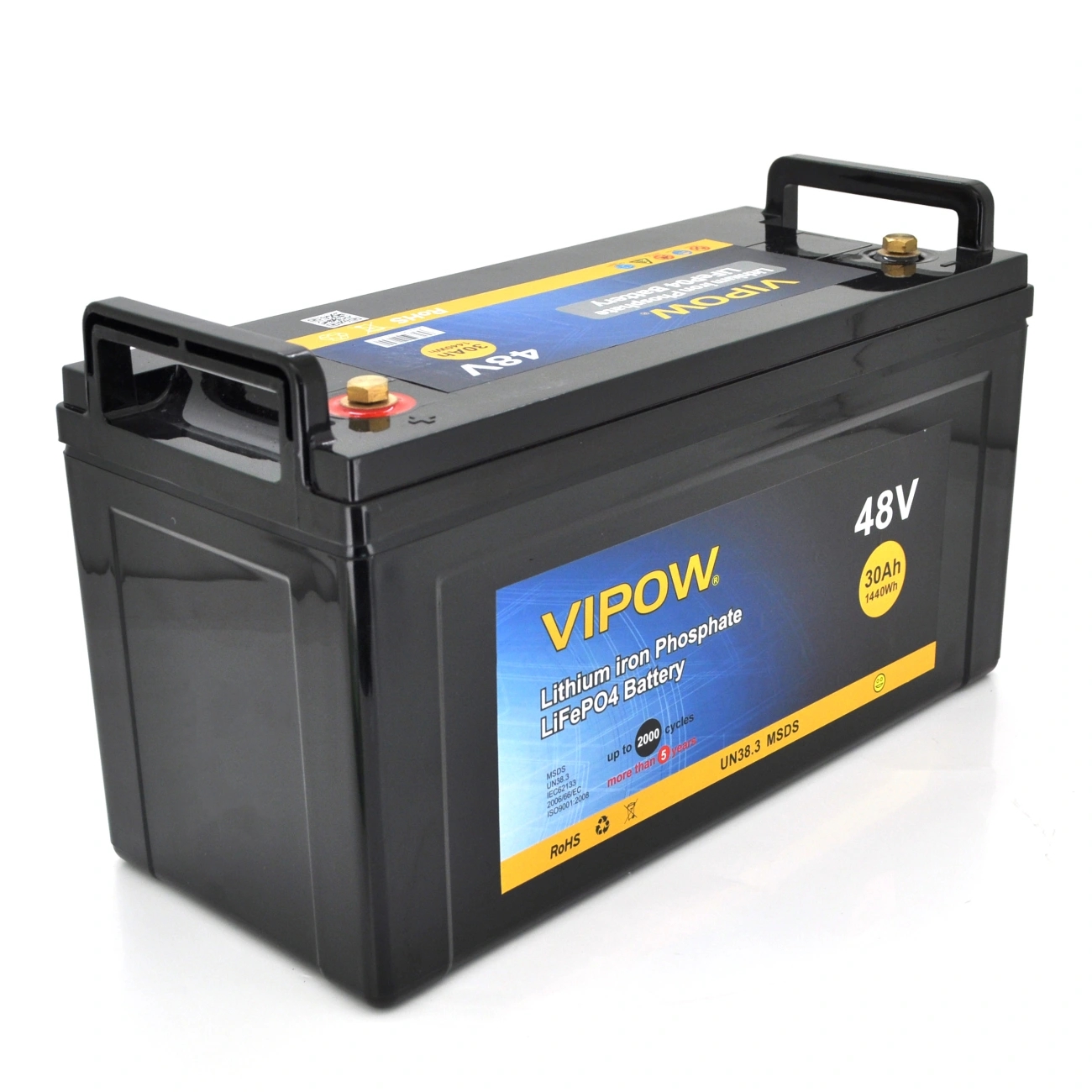 Акумулятор для ДБЖ Vipow LiFePO4 51, 2V 30Ah