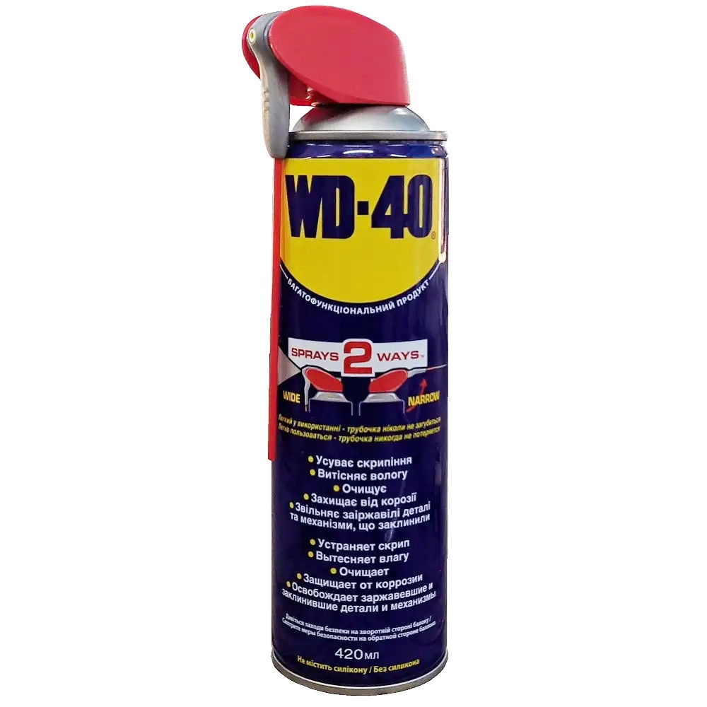 Мастило автомобільне WD-40 SMART STRAW аероз. 420мл (124W700051) WD-40 - купити в Україні