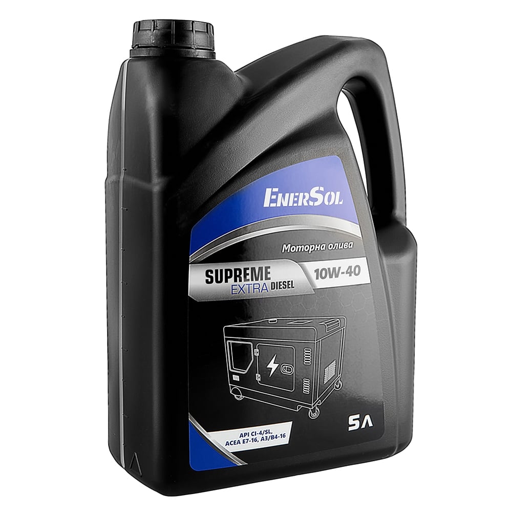 Мастило автомобільне EnerSol Supreme-ExtraDiesel (10W-40), 5л для дизельного двигуна 5л (SUPREME-DIESEL10W-40_5L) EnerSol - купити в Україні