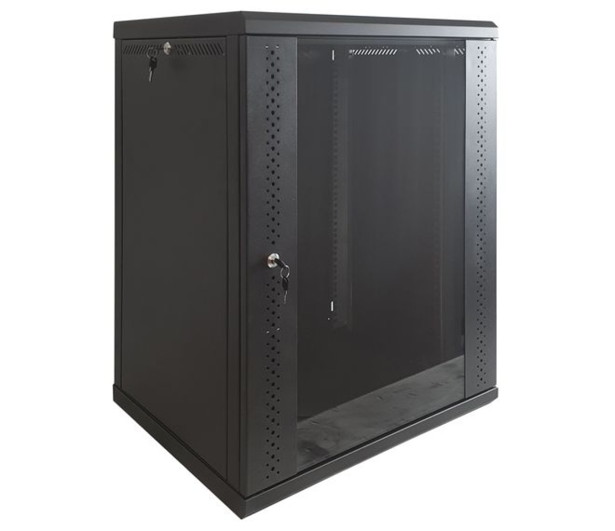 Серверна шафа 15U, EServer 600х600х773 (Ш*Г*В), скло, чорна (ES-Е1560B)