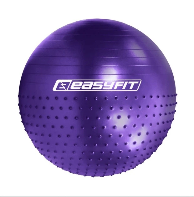 Фітбол 85 см EasyFit Hybrid фіолетовий (фітбол напівмасажний) (EF-3013-V)