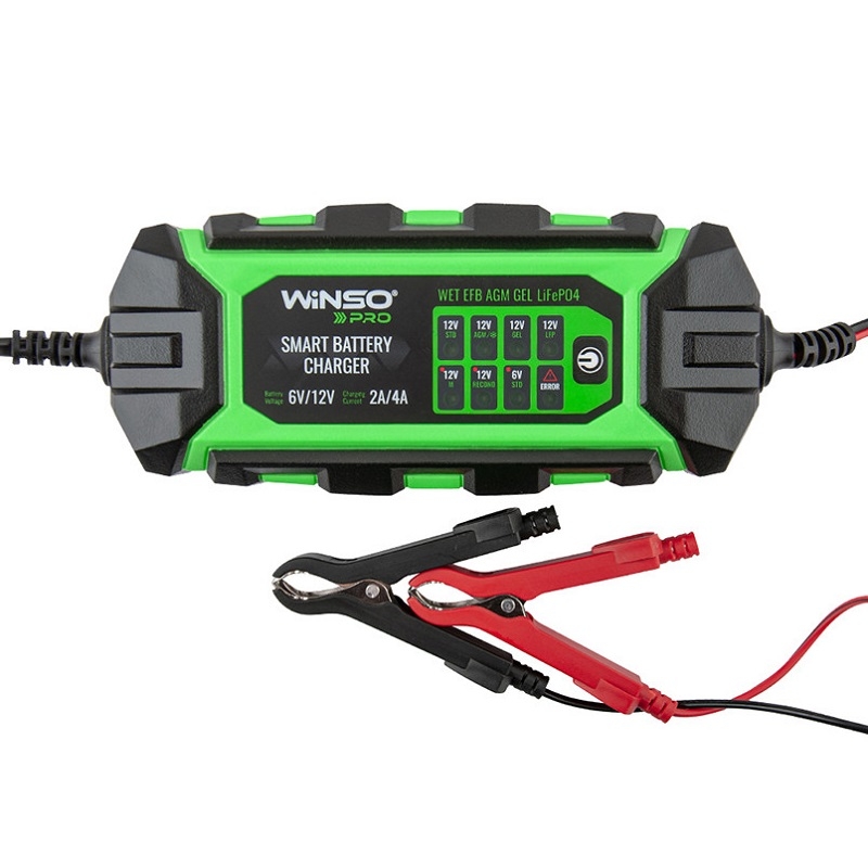 Зарядний пристрій для акумулятора автомобіля Winso PRO 8LEDs (139310)