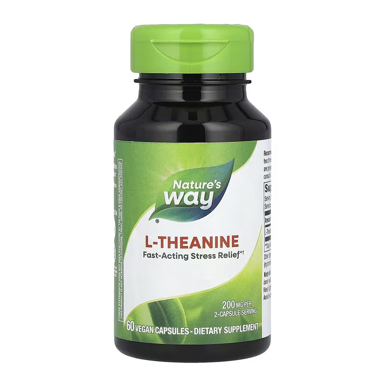 Амінокислота Natures Way L-Theanine - 60 vcaps (2023-10-6428) Nature's Way - купити в Україні