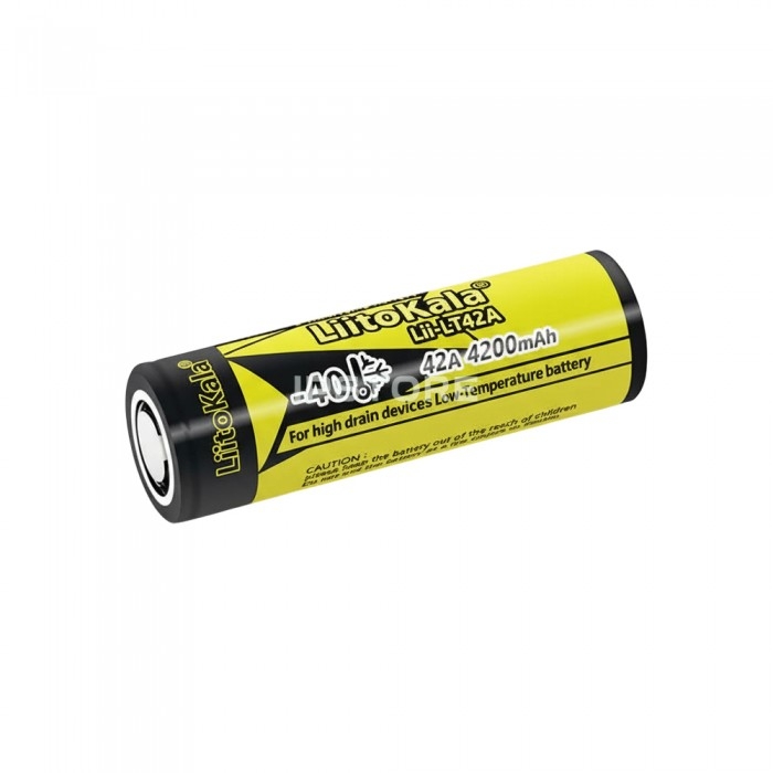 Акумулятор LiitoKala LT42A 4200mAh 21700 Li-Ion Black Yellow LiitoKala - купити в Україні