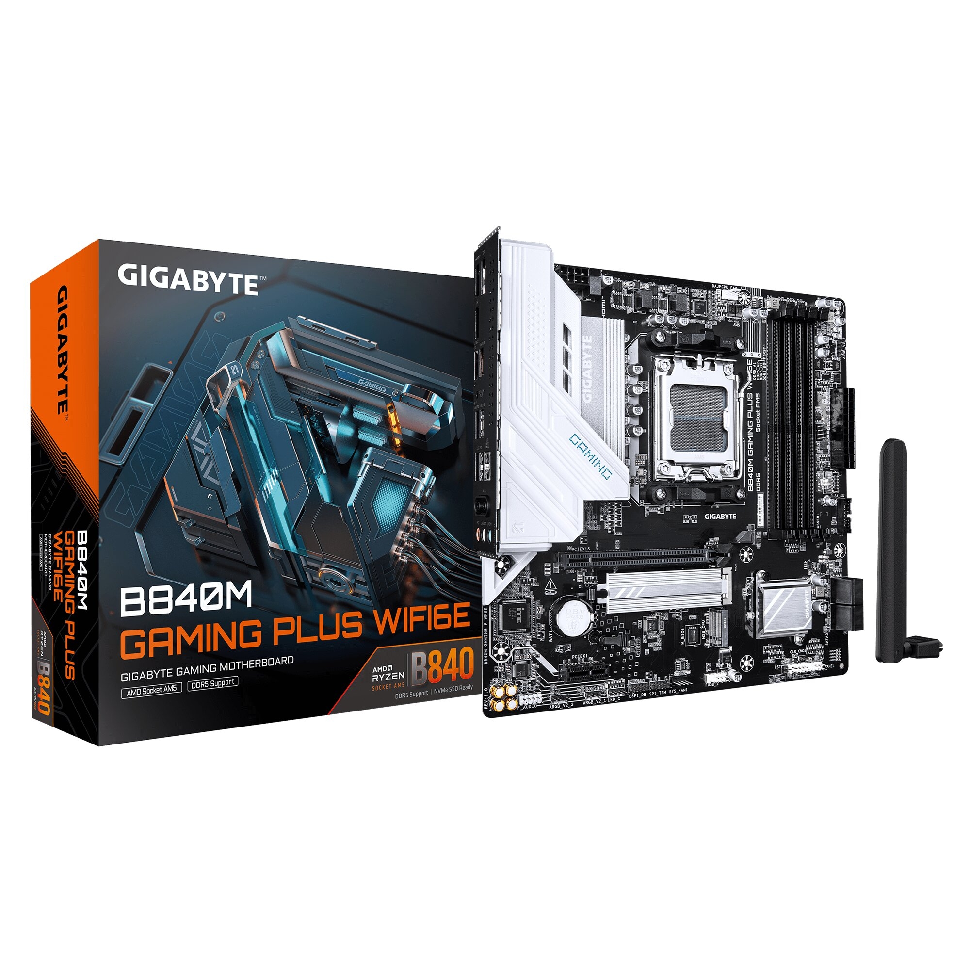 Материнська плата Gigabyte B840M GAMING PLUS WIFI6E