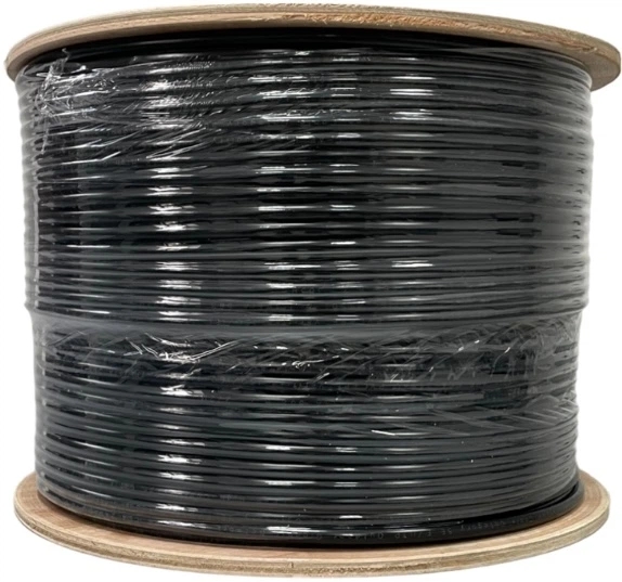 Вита пара Gear CAT.5E UTP CCA 4Px2x0.51 PVC + PE Outdoor з проволкою 305M (GEC-UTPCCAOUTSC051305)