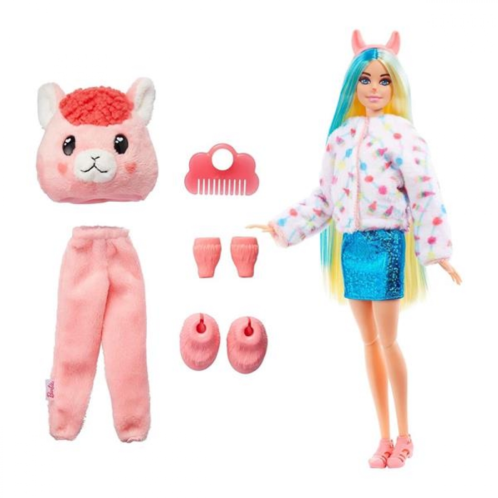 Лялька Mattel Cutie Reveal Потішна лама 29 см (HJL60)