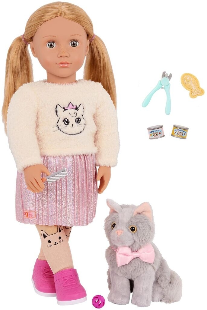 Лялька Our Generation Шила з кошеням Семмі та аксесуарами 46см (BD31579Z)