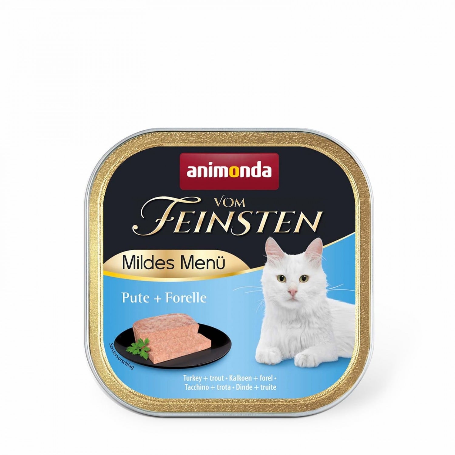 Корм вологий Animonda Vom Feinsten Adult Turkey Trout для котів з індичкою і фореллю 100 г