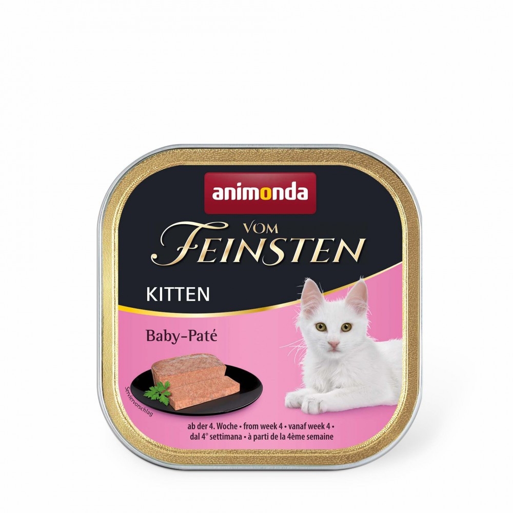 Корм вологий Animonda Vom Feinsten Kitten Baby-Pate для кошенят Бебі-пате з птицею 100 г
