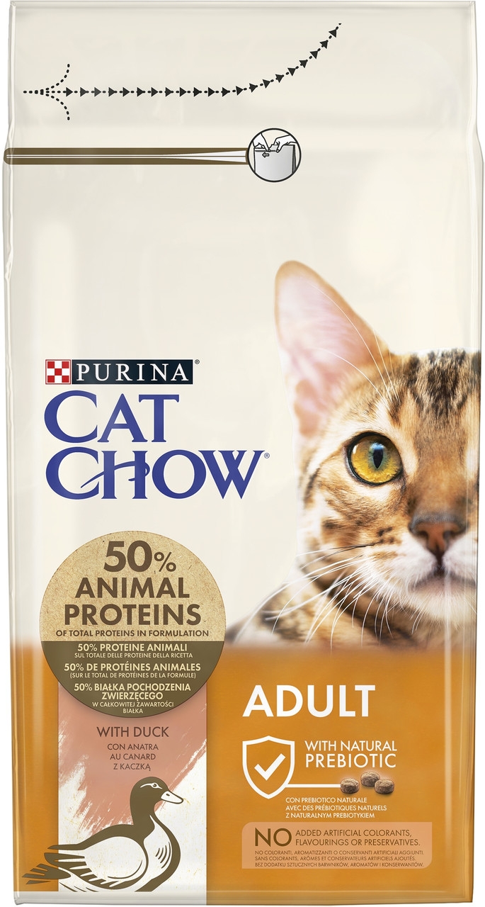 Сухий корм для кішок Purina Cat Chow Adult з качкою 1.5 кг (7613035394117)