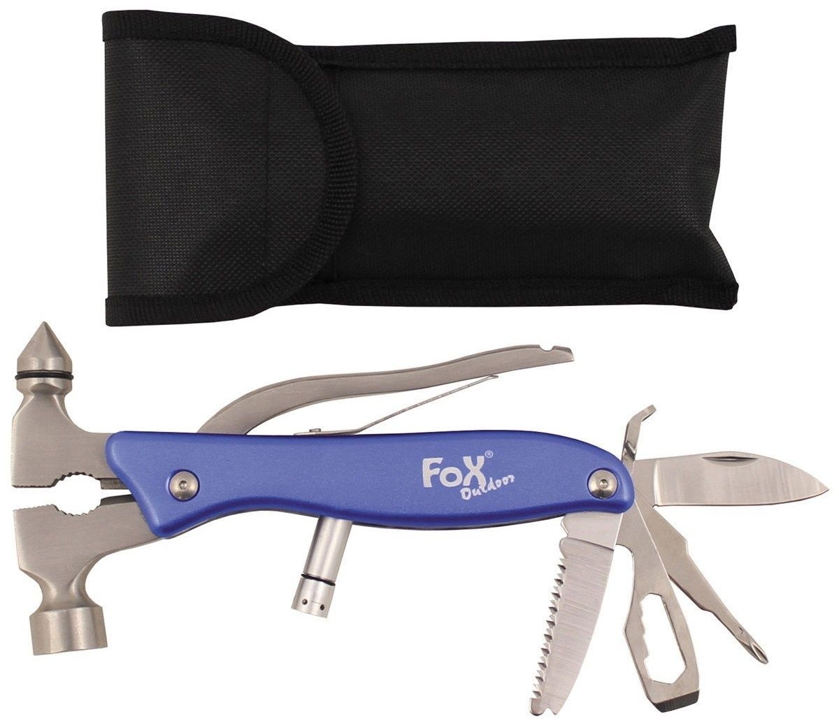 Мультитул MFH Pocket Tool Worker Navy Blue 9 в 1 у чохлі
