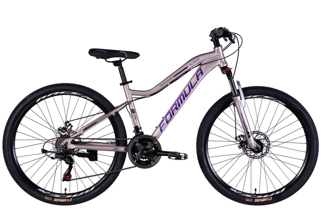 Велосипед Formula AL 26 ALPINA DD FR рама-15 2026 Violet Silver (OPS-FR-26-806)