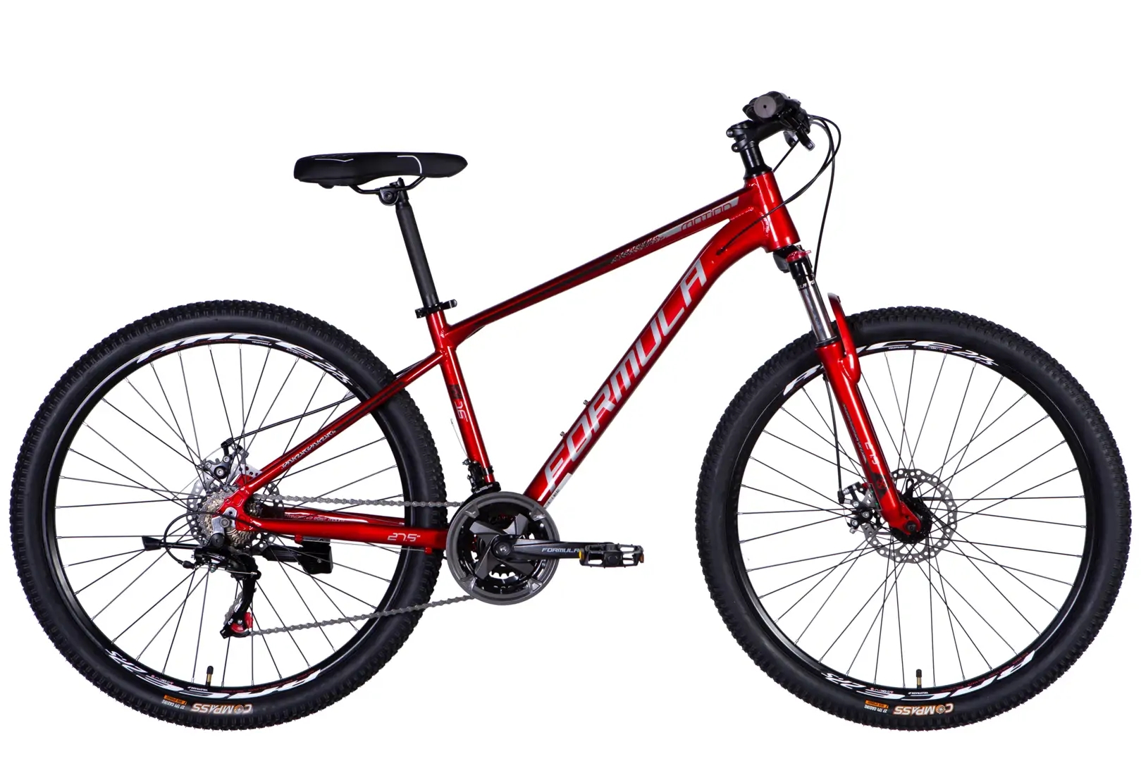Велосипед Formula AL 27.5 MOTION DD FR рама-16 2026 Gray Red (OPS-FR-27.5-295)