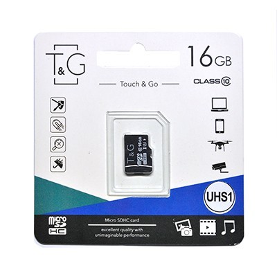Карта памяті T&amp;G TG-16GBSD10U1-00 16GB microSDHC Class 10 UHS-I