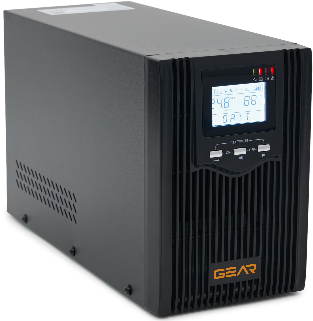 Джерело безперебійного живлення Gear 2000VA/1600W LCD (GU-2000PS) Gear - купити в Україні