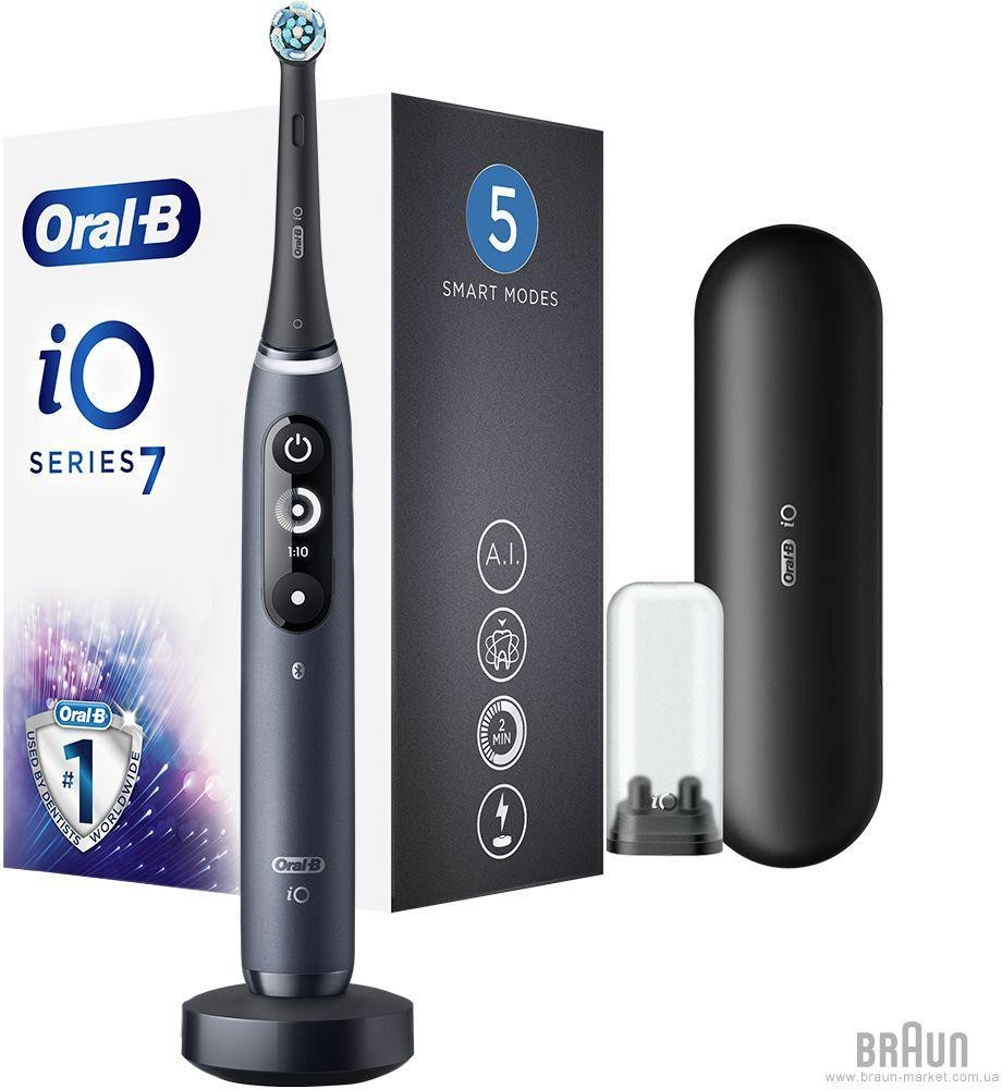 Електрична зубна щітка Oral-B iO Series 7 Onyx Black (IO7 M7.2B2.2B BK)
