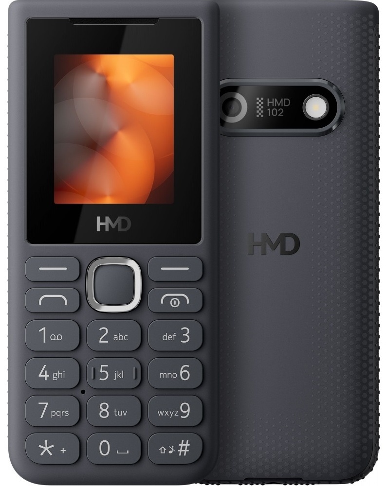 Кнопковий телефон HMD 102 DS Gray