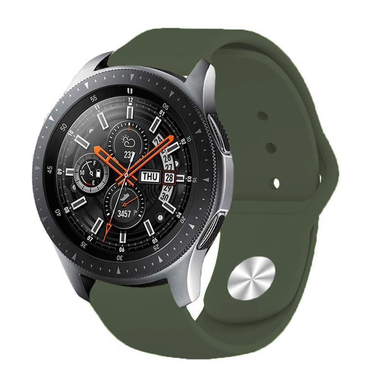 Ремінець для смарт-годинника BeCover для Amazfit Stratos 1/2/2S/3/GTR 2/GTR 47mm/GTR Lite 47mm/Nexo/Pace Khak Dark Green