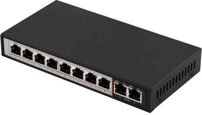 Світч FoxGate S6008G-G2-AI POE 120W Black