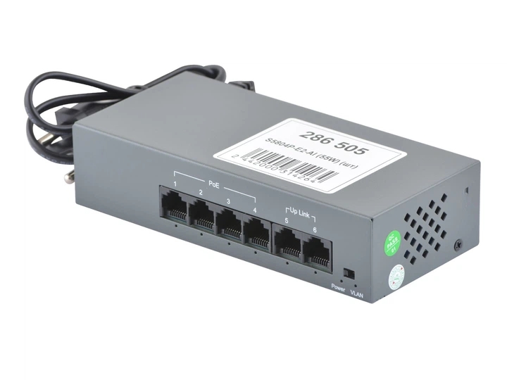 Світч FoxGate S5804P-E2-AI 55W Gray