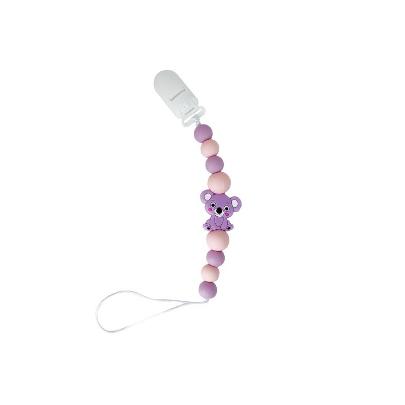 Ланцюжок для пустушки Коала MGZ-0521(Violet) силіконовий