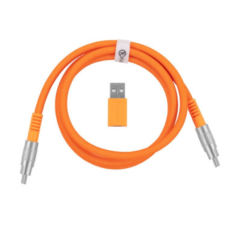Дата-кабель Keychron Double-Sleeved Geek USB Type-A/USB Type-C (тато)  -  USB Type-C (тато), 1m Orange (CAB22_KEYCHRON)
