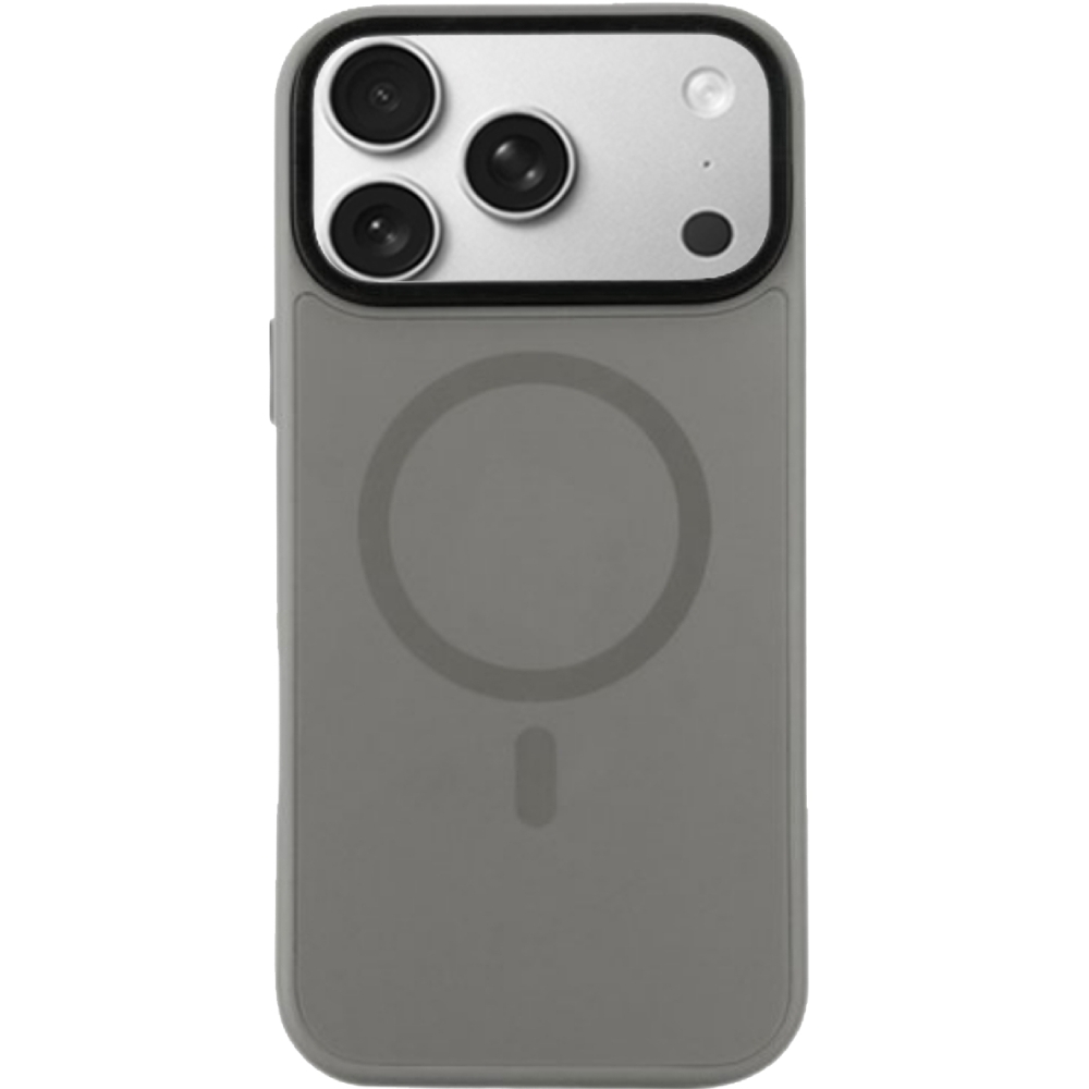 Чохол-накладка BeCover FIBRA ArcLine Case with MagSafe для Apple iPhone 17 Pro Gray (715384) BeCover - купити в Україні