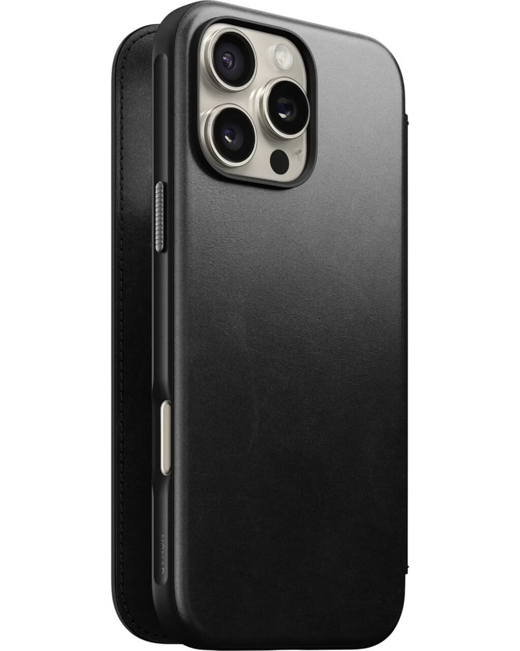 Чохол-накладка NOMAD Nomad Modern Horween Leather Case Folio for iPhone 16 Pro Black (NM01677185)