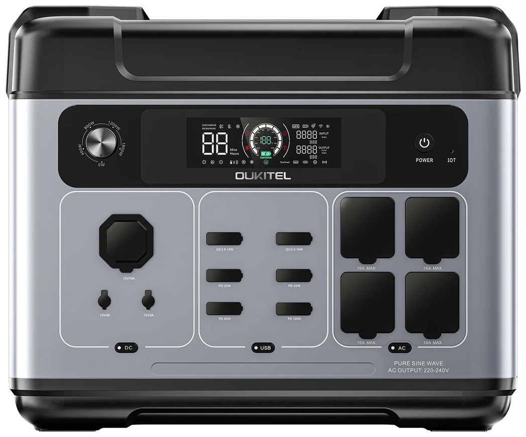 Зарядна станція Oukitel P2001E PLUS Black Gray (Уцінений)