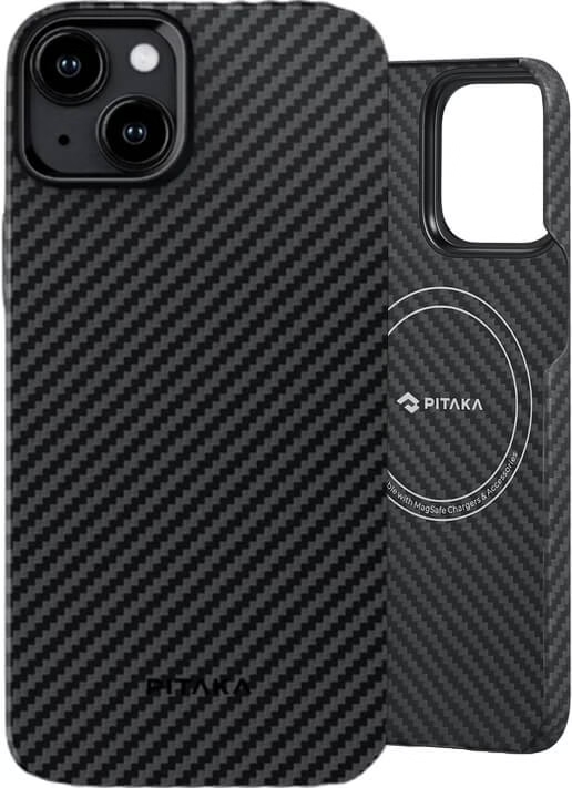 Чохол-накладка Pitaka Pitaka MagEZ Case 4 for iPhone 15 Twill 1500D Black Gray (KI1501)