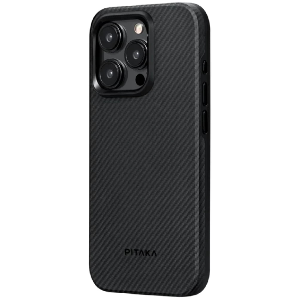 Чохол-накладка Pitaka Pitaka MagEZ Case Pro 4 for iPhone 15 Pro Twill 600D Black Gray (KI1501PPA)