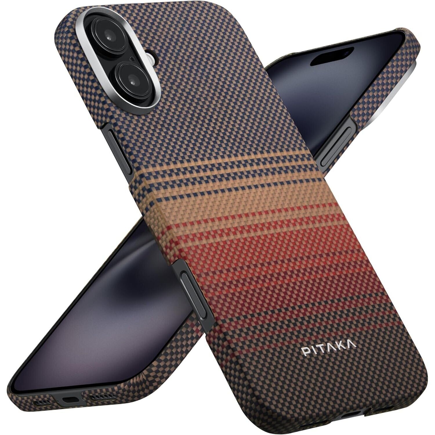 Чохол-накладка Pitaka Pitaka Tactile Woven Case for iPhone 16 Sunset (KI1601U)