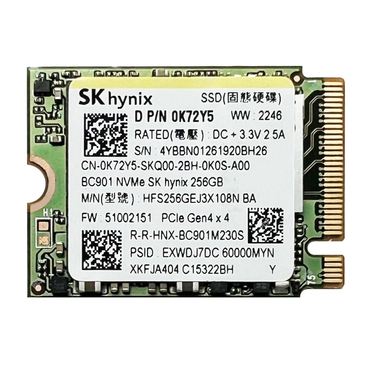 Внутрішній SSD диск SK hynix M.2 2230 (HFS256GEJ3X108N) 256GB
