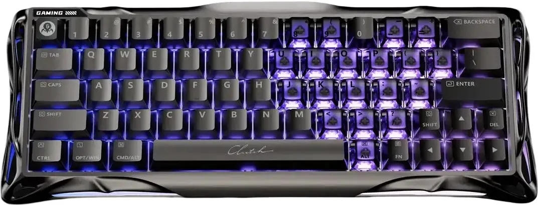 Клавіатура GravaStar Mercury V60 Pro 60keys GravaStar Blackcore USB-A RGB Gun Metal (GSV60PRO_XTAL_BLK)