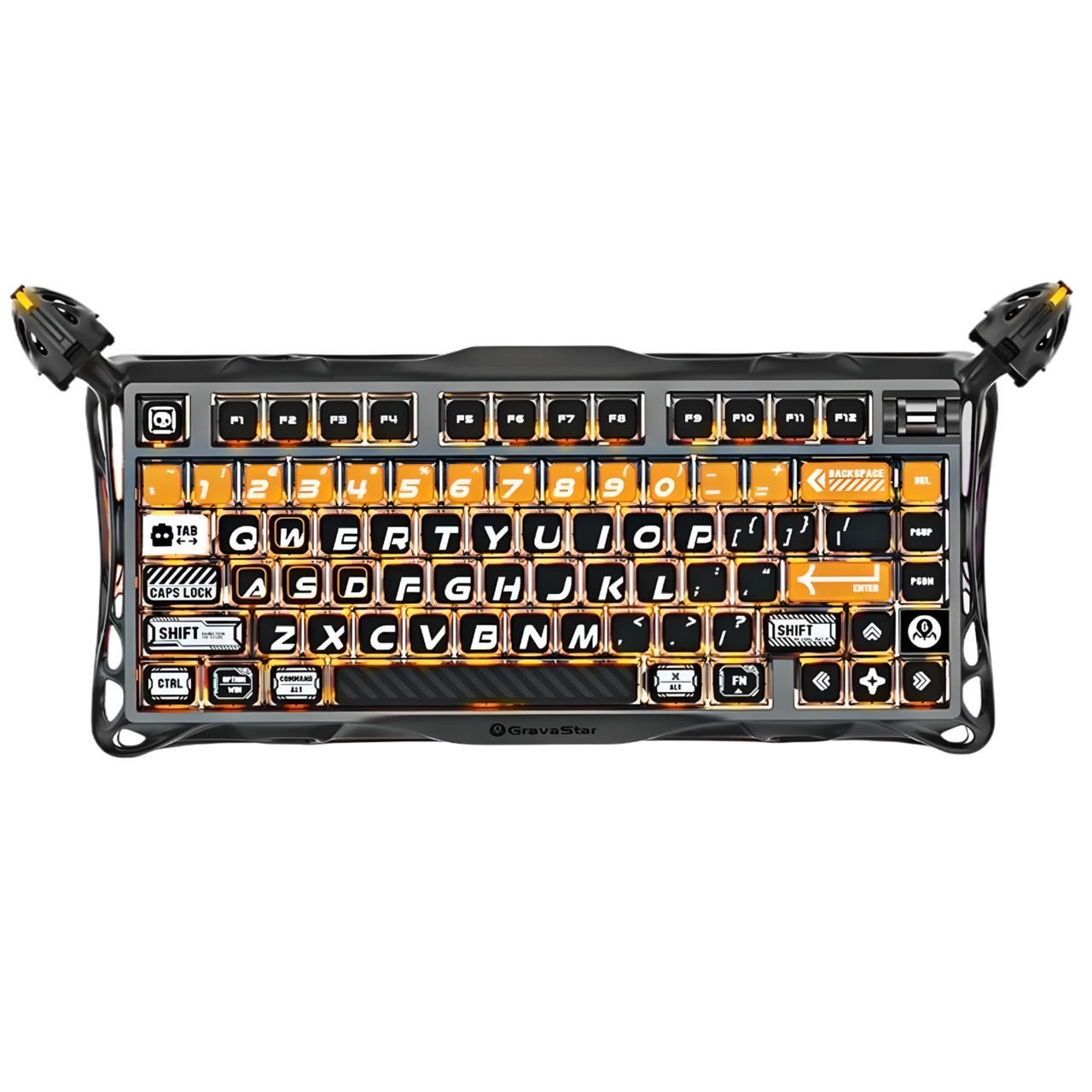 Клавіатура GravaStar Mercury K1 Pro 80keys Kailh Speedy Mint Switch RGB CyberFlare (GSK1PRO_BO_BLK)