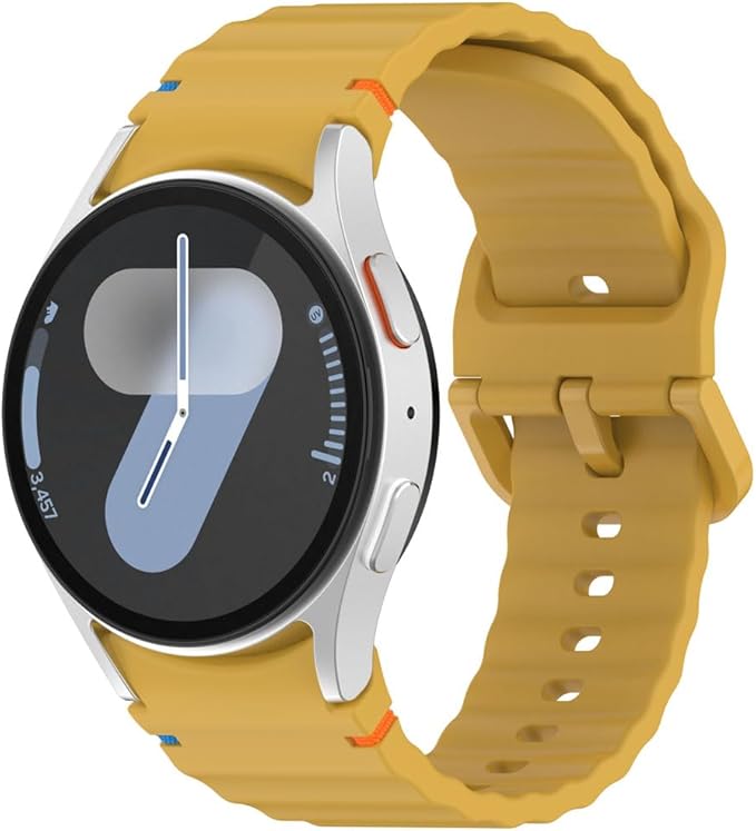 Ремінець для смарт-годинника BeCover Ribbed Tape для Samsung Galaxy Watch (20mm) 3 41mm/4 40mm-44mm/5 40-44mm/6 40-44mm/7 40-44mm Yellow (712051)