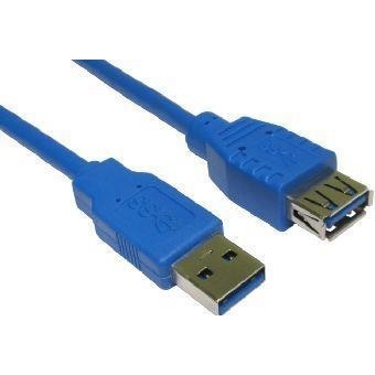 Дата-кабель Atcom 11202 0.8m USB (тато) - USB (мама) Blue Atcom - купити в Україні