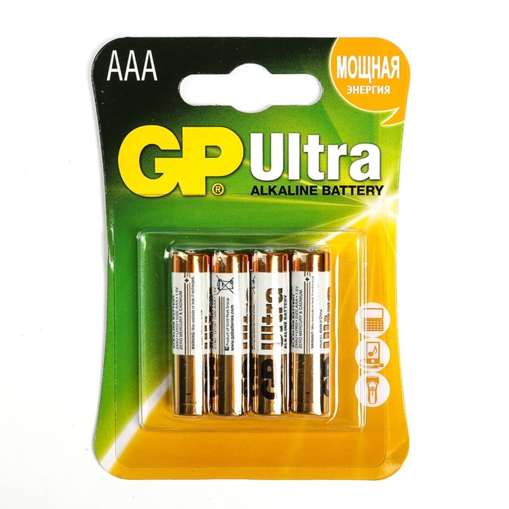 Батарейка GP Ultra 24AU-2UE4 ААА, 4 шт