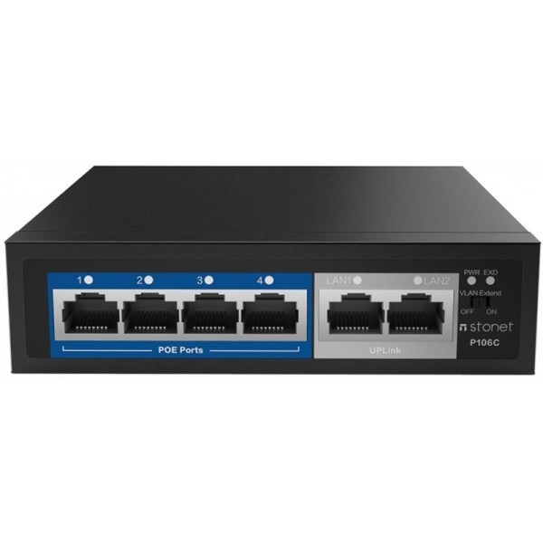 Світч Netis P106C (6хFE, метал)