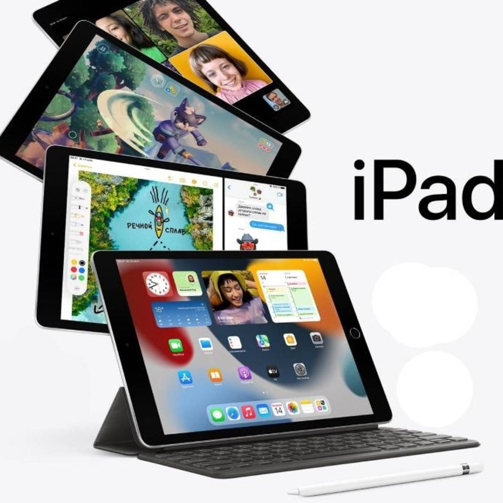 Планшет Apple iPad 10.2 2021 Wi-Fi 64GB Silver (MK2L3) купити