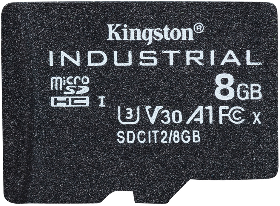 Карта памяті Kingston Industrial SDCIT2/8GBSP 8GB microSDHC Class 10 UHS-I V30 A1