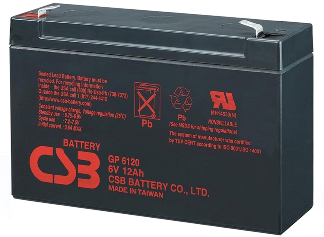 Акумулятор для ДБЖ CSB 6 V 12 Ah (GP6120)