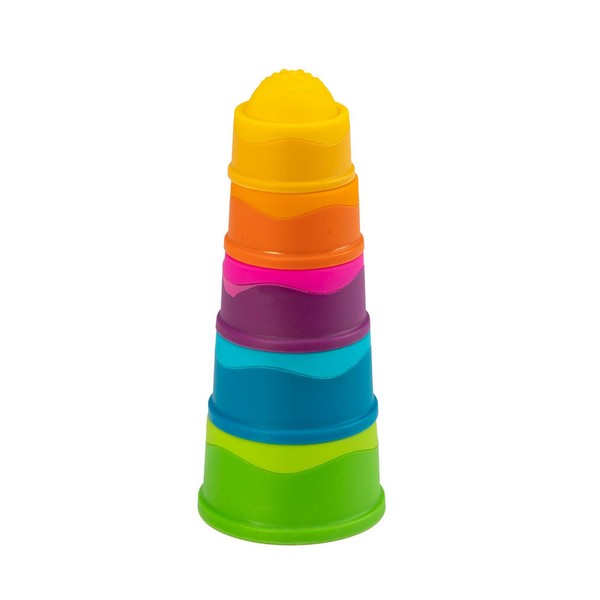 Іграшка-пірамідка Fat Brain Toys Чашки F293ML тактильна