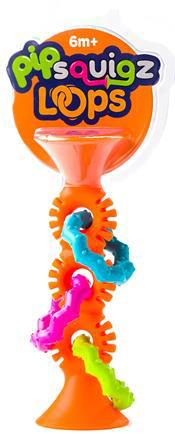 Брязкальце Fat Brain Toys pipSquigz Loops F165ML Orange Прорізувач