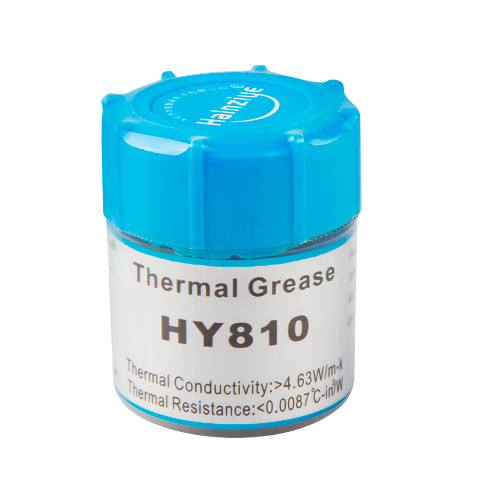Термопаста Halnziye HY-810 15g Gray банка, 4.63 W/m-K