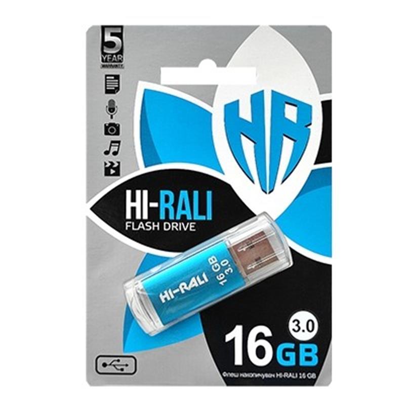 Флеш память Hi-Rali Rocket Series HI-16GB3VCBL Blue 16 GB Hi-Rali - купити в Україні