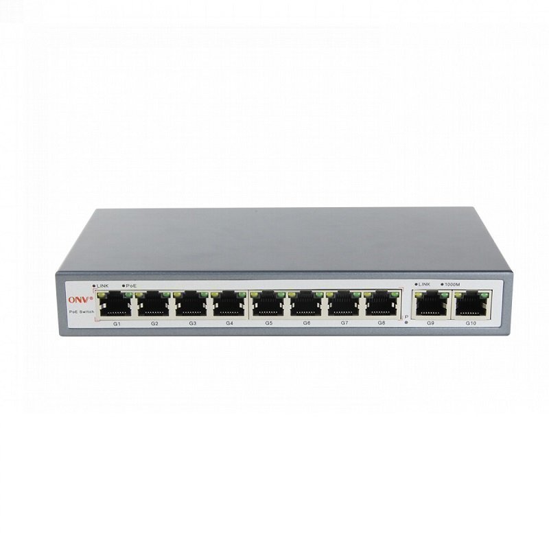 Світч ONV ONV-POE33108P 8хРое1000Мбит + 2х1000 Мбіт, IEEE802.3af / a