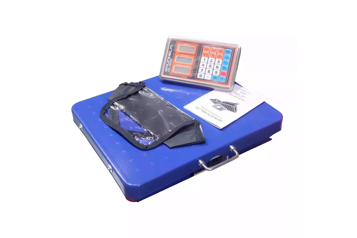 Торгові ваги Grunhelm GSC-302W Blue